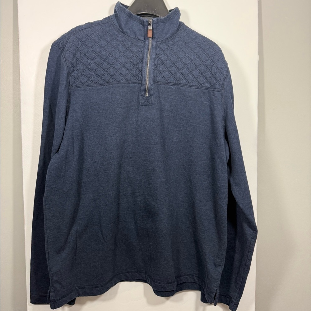 G.H. Bass & Co. Men's Dark Blue Zip-Up Sweater Size Large - Picture 11 of 15